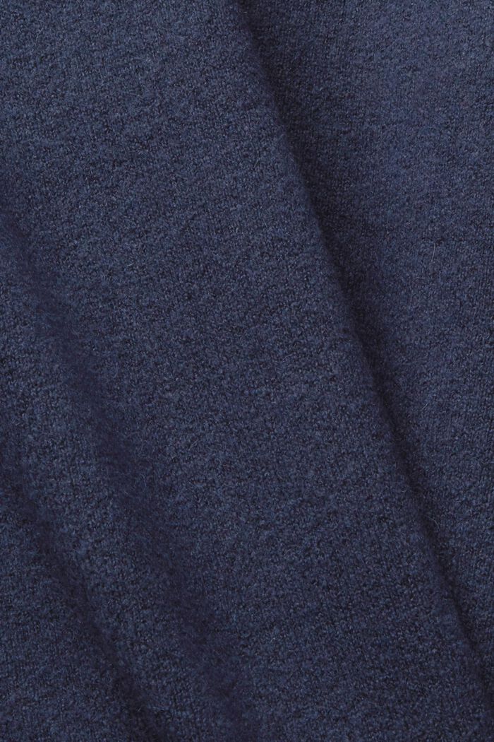 Med uld: cardigan uden lukning, NAVY, detail image number 1
