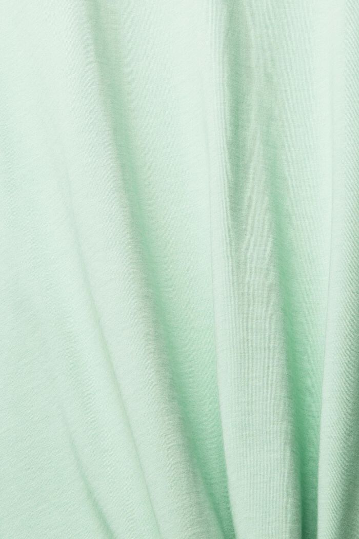 Ensfarvet T-shirt, PASTEL GREEN, detail image number 1