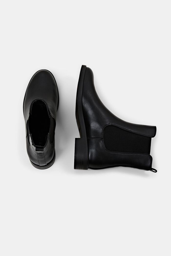 Chelsea støvler i vegansk læder, BLACK, detail image number 5