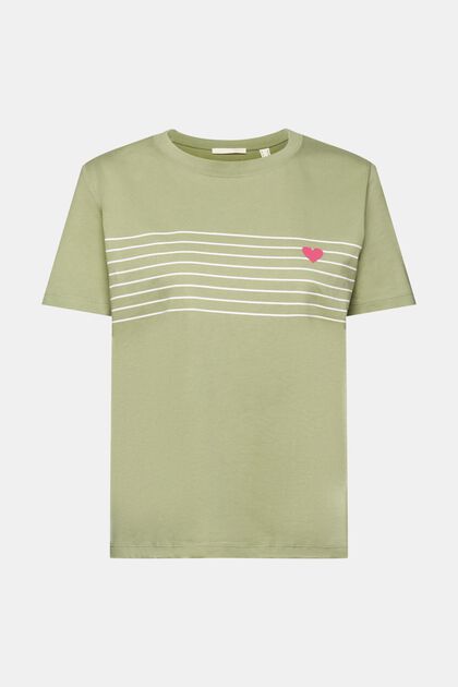 T-shirt med hjerteprint