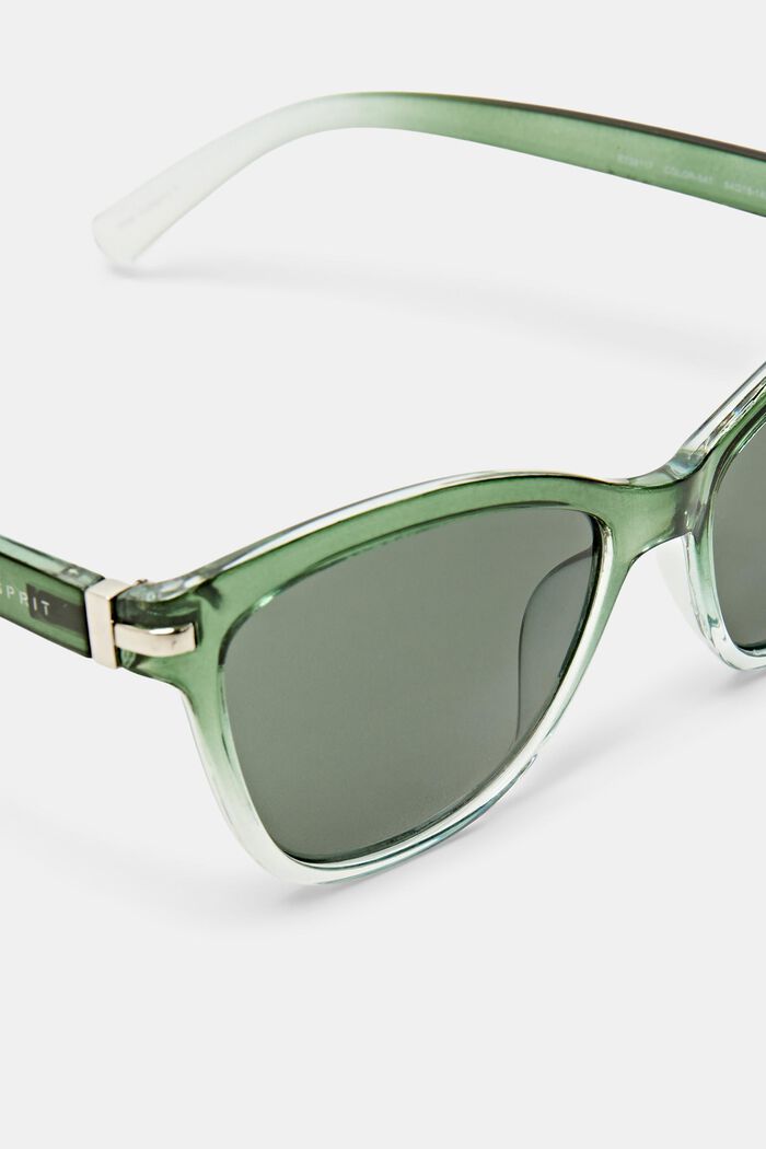 Graduerede Cat Eye-solbriller, GREEN, detail image number 1