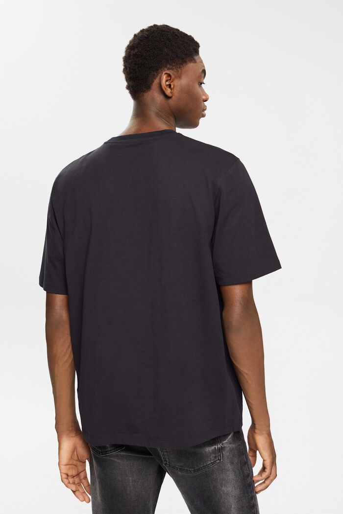 Jersey-T-shirt, 100% bomuld, BLACK, detail image number 4