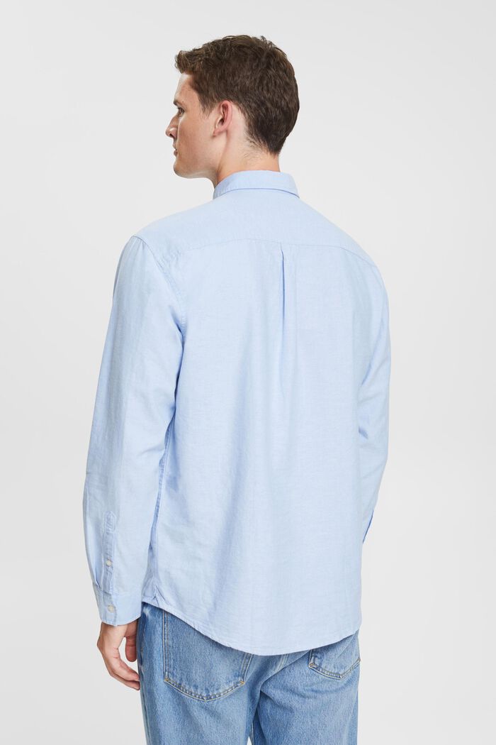 Skjorte med button down-krave, LIGHT BLUE, detail image number 3
