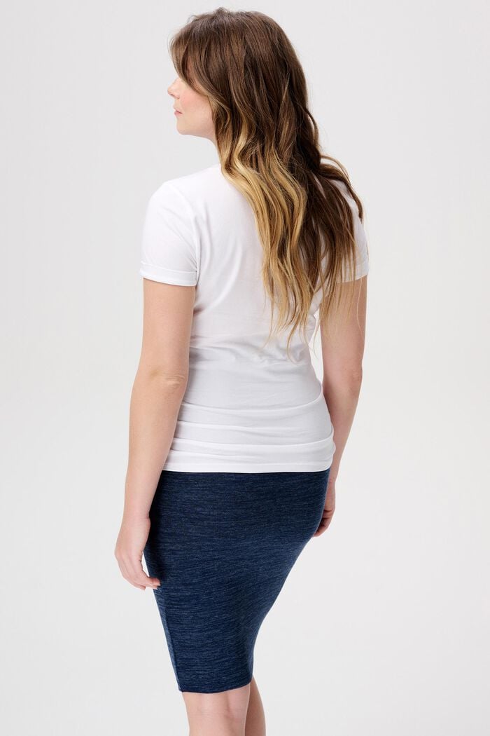 MATERNITY T-shirt med striber, BRIGHT WHITE, detail image number 3