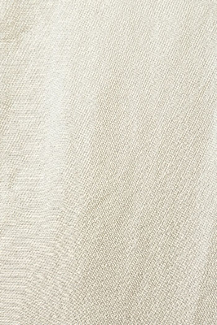 Mini-skjortekjole i hørmiks, DUSTY GREEN, detail image number 6