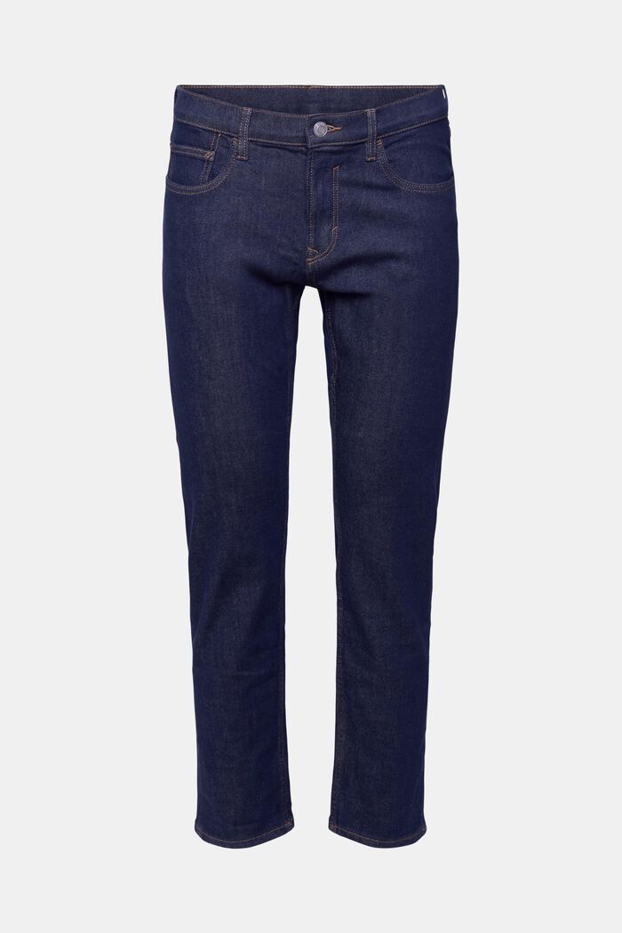 Stretchjeans med slim fit, BLUE RINSE, overview