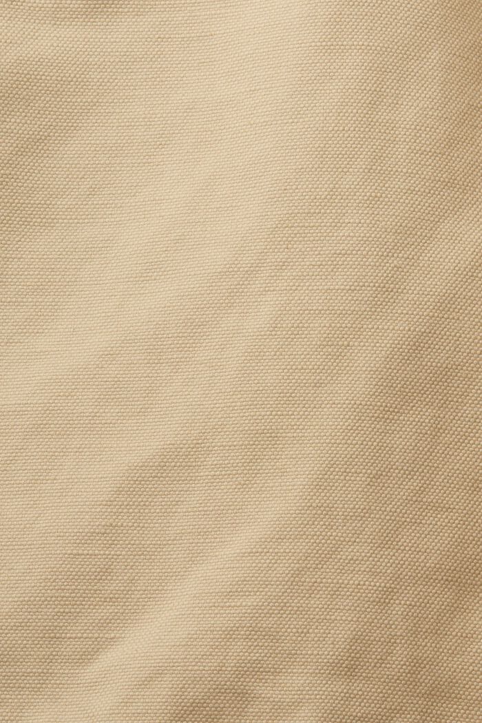Bermuda-shorts, bomuld/hør-blanding, SAND, detail image number 6