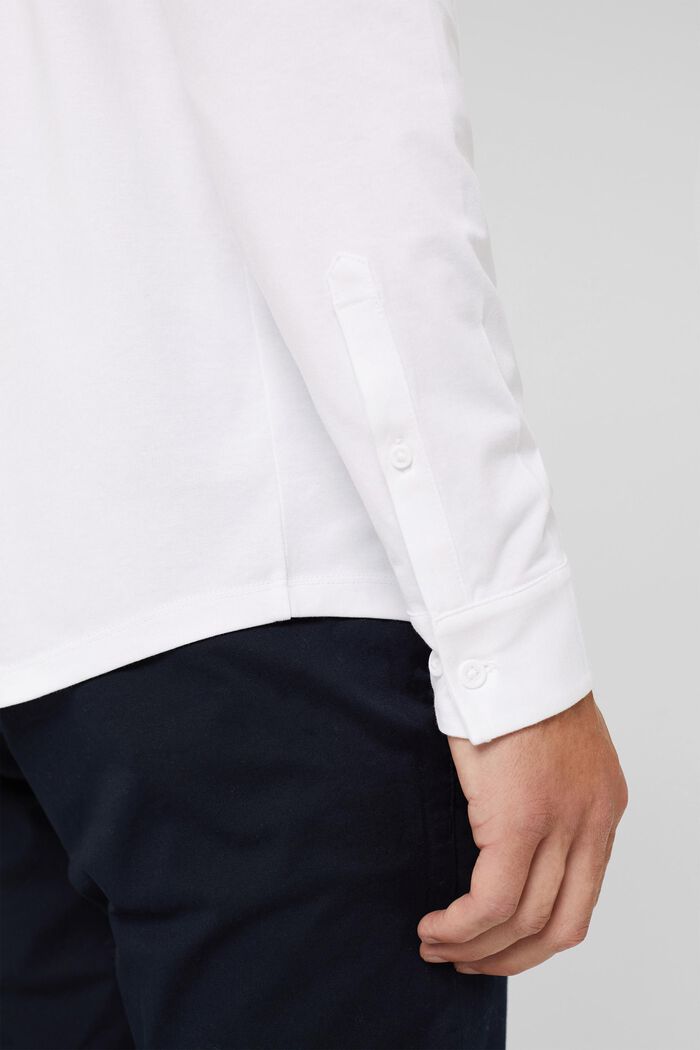 Jerseyskjorte med COOLMAX®, WHITE, detail image number 7