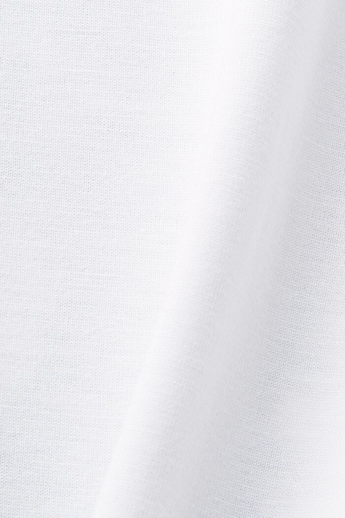 T-shirt med print, LENZING™ ECOVERO™, WHITE, detail image number 5