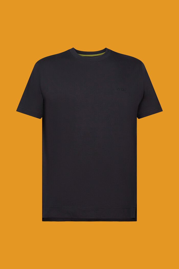 Shirt med logo, 100% bomuld, BLACK, detail image number 1