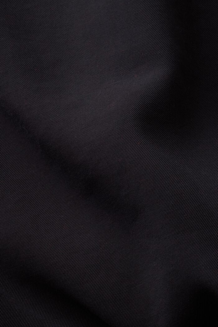 Enkeltradet blazer med LENZING™ ECOVERO™, BLACK, detail image number 5