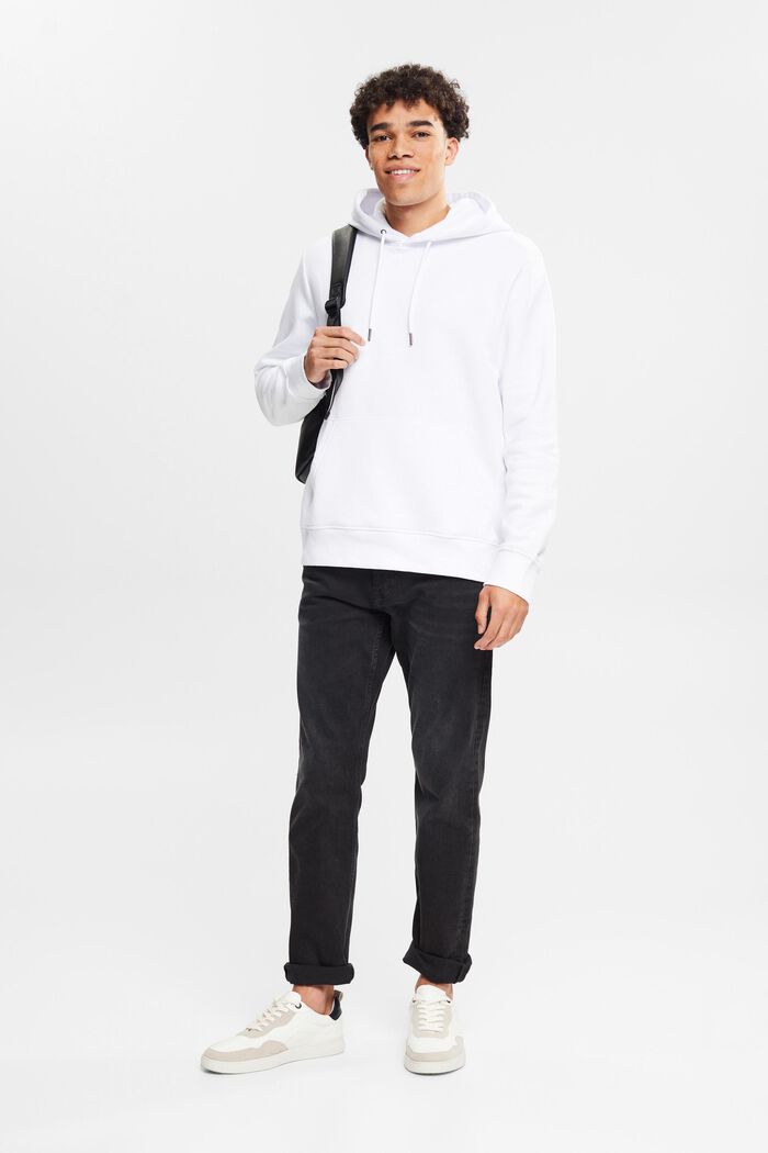 Genanvendte materialer: Sweatshirt med hætte, WHITE, detail image number 1