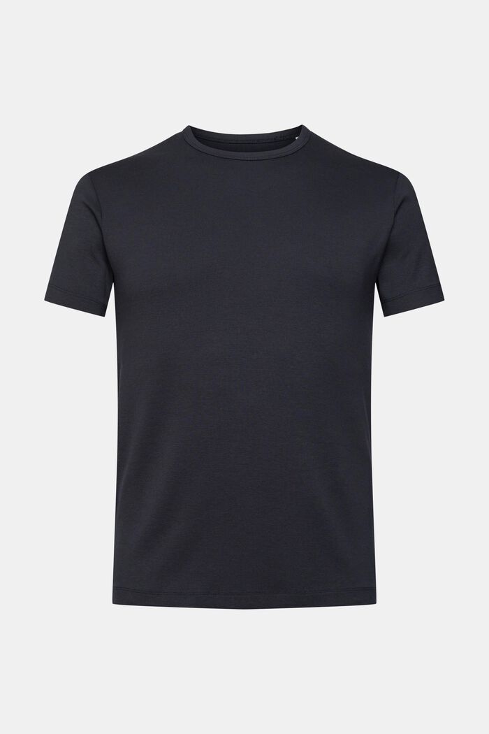 T-shirt i jersey med slim fit, BLACK, overview
