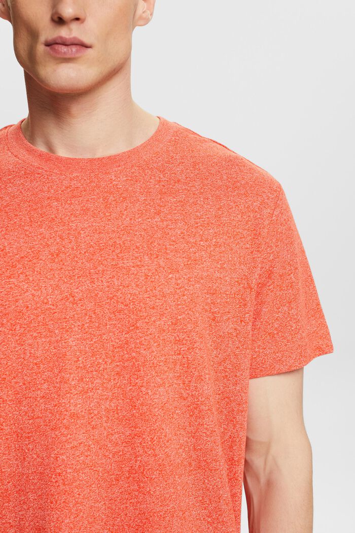 Melange-T-shirt, BRIGHT ORANGE, detail image number 3