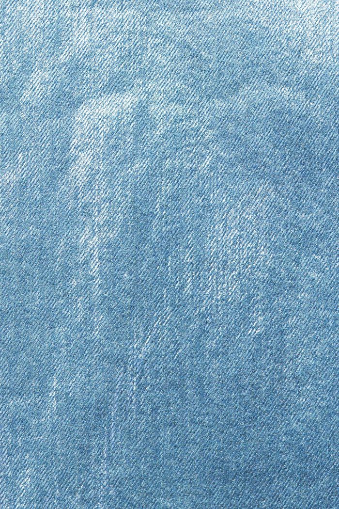 Højtaljede metallic retro-jeans med lige ben, DENIM/PISTACHIO GREEN, detail image number 6