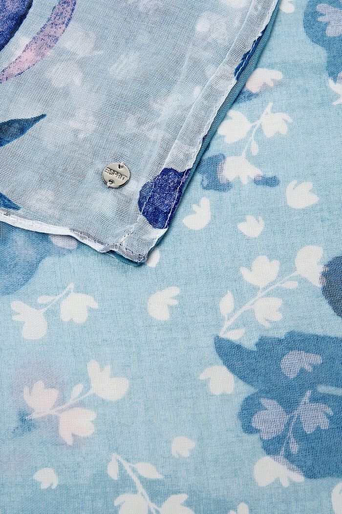 Loop-tørklæde med blomstermønster, PASTEL BLUE, detail image number 1