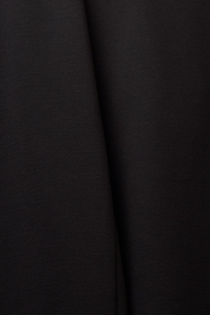 Bukser med mellemhøj talje og vide ben, BLACK, detail image number 5