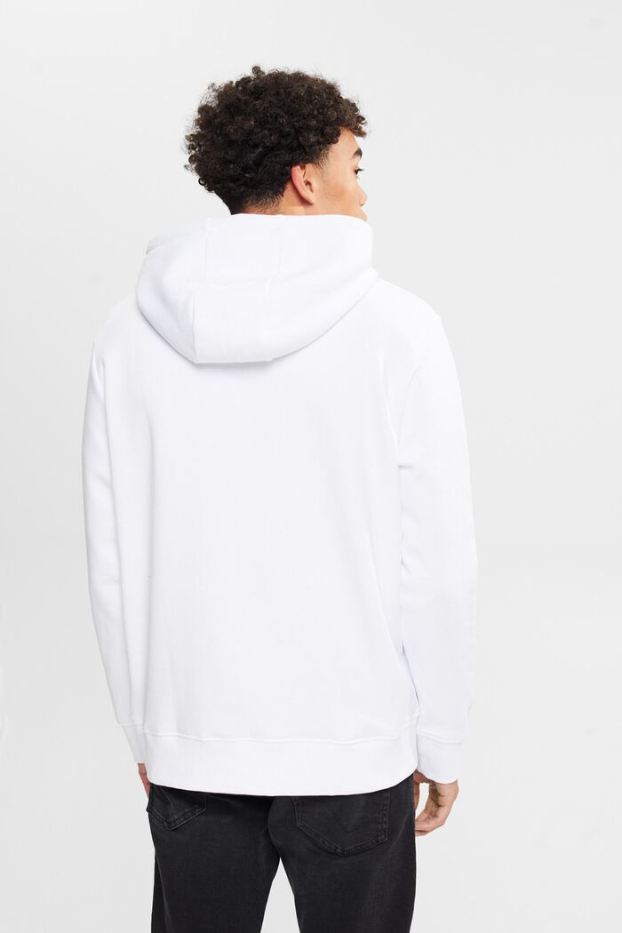 Genanvendte materialer: Sweatshirt med hætte, WHITE, detail image number 3