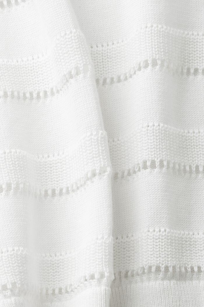 Pointelle-sweater, OFF WHITE, detail image number 5