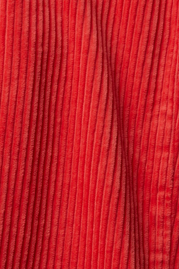Cropped fløjlsbukser med vide ben, CORAL, detail image number 6