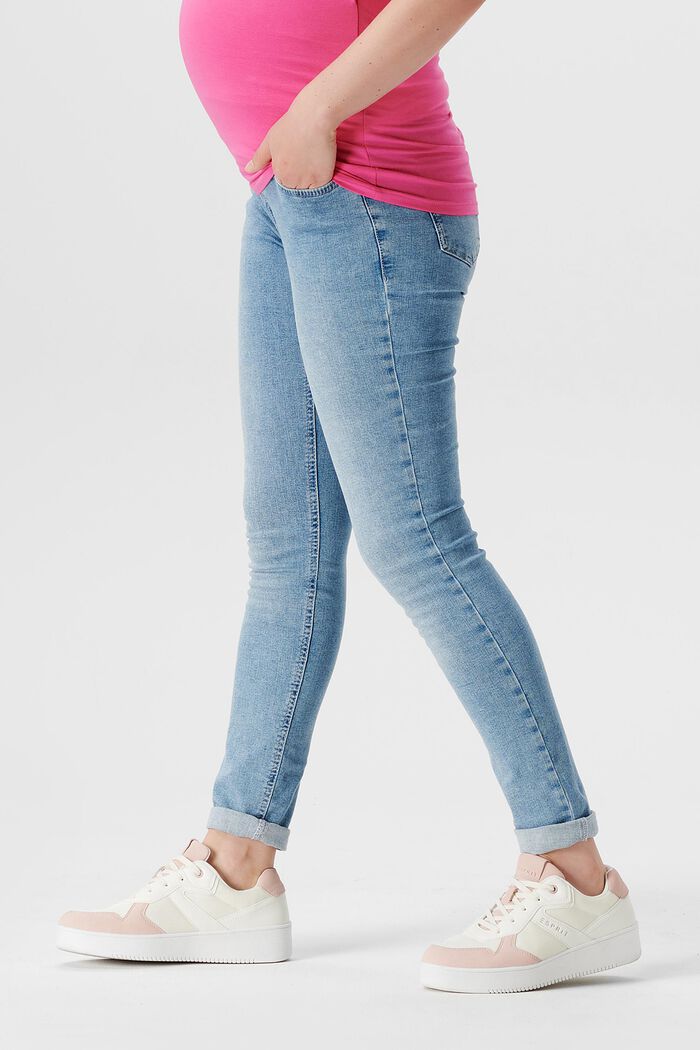 Jeans i skinny fit med høj støttelinning, LIGHTWASH, detail image number 3
