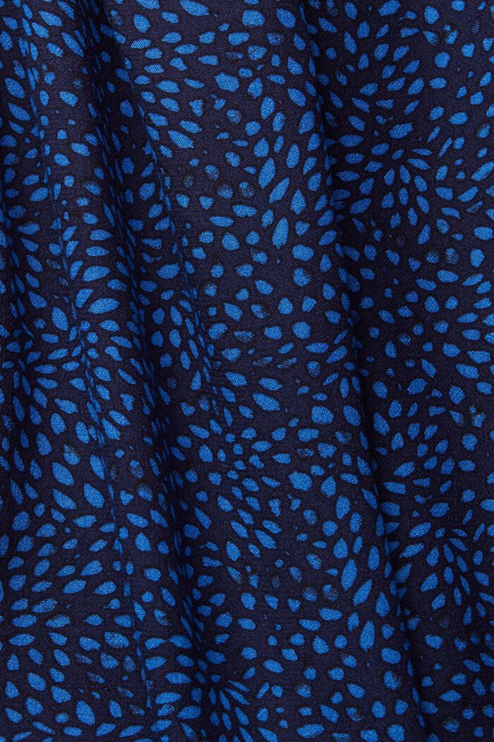 Mønstret kjole med bælte, LENZING™ ECOVERO™, NEW NAVY, detail image number 4