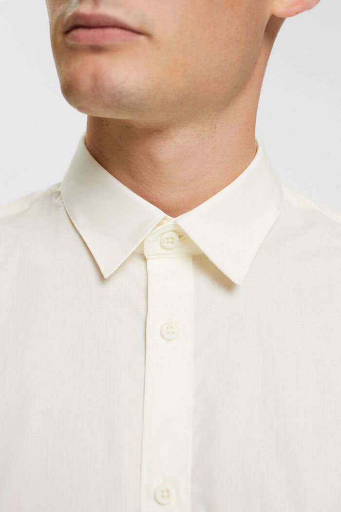 Skjorte i bæredygtig bomuld, OFF WHITE, detail image number 2