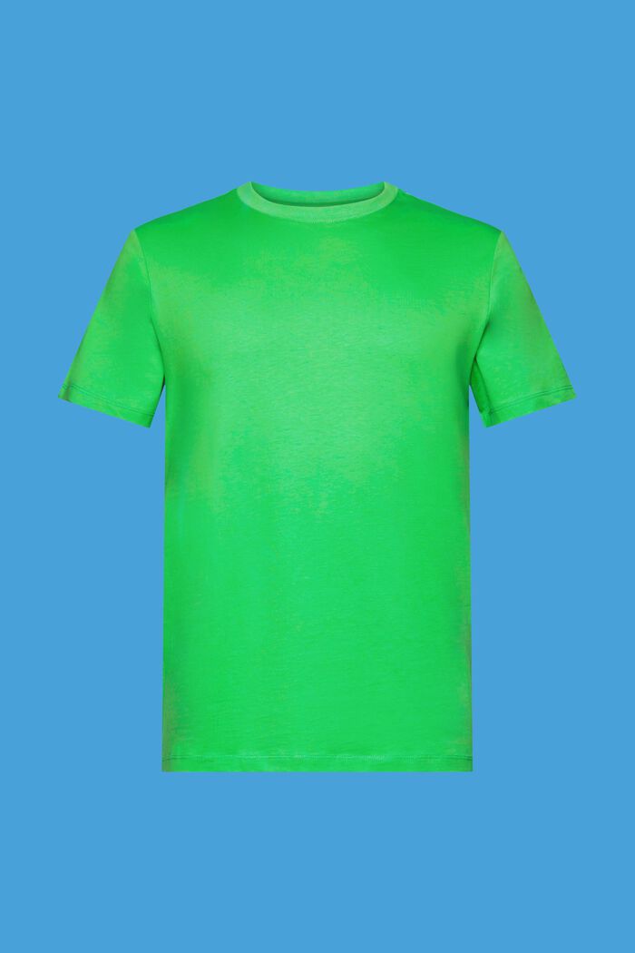 Jersey-T-shirt med rund hals, GREEN, detail image number 6