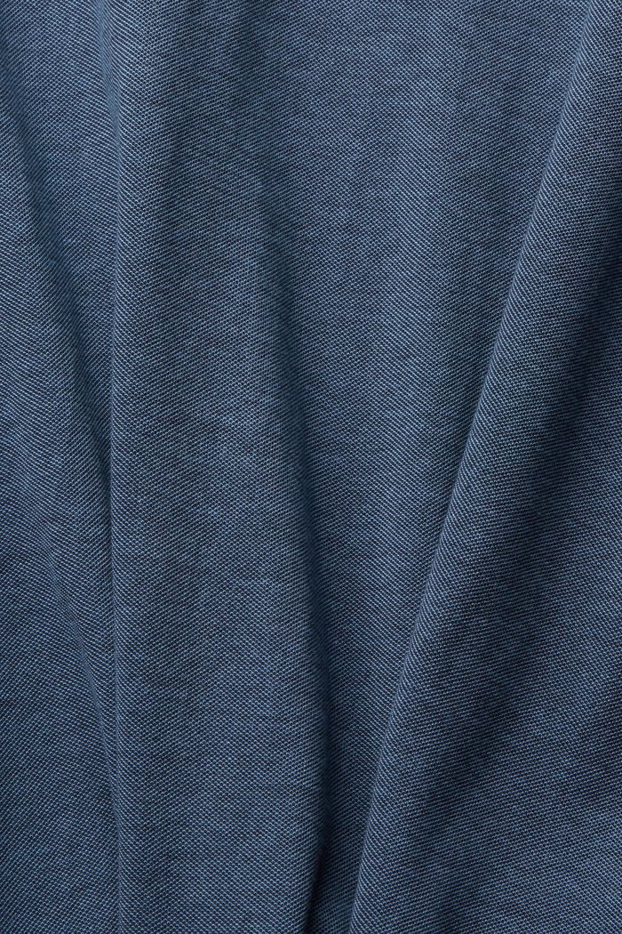 T-shirt i bomuldspiqué, BLUE, detail image number 4