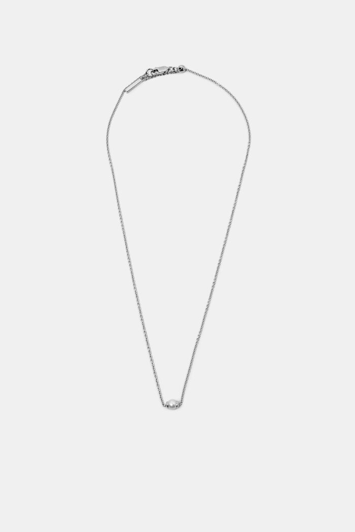 Fin halskæde i sterlingsølv med vedhæng, SILVER, detail image number 0