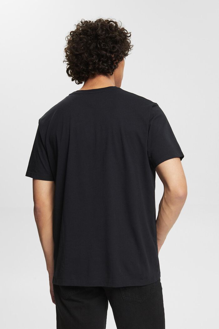 Jersey-T-shirt med print, BLACK, detail image number 3