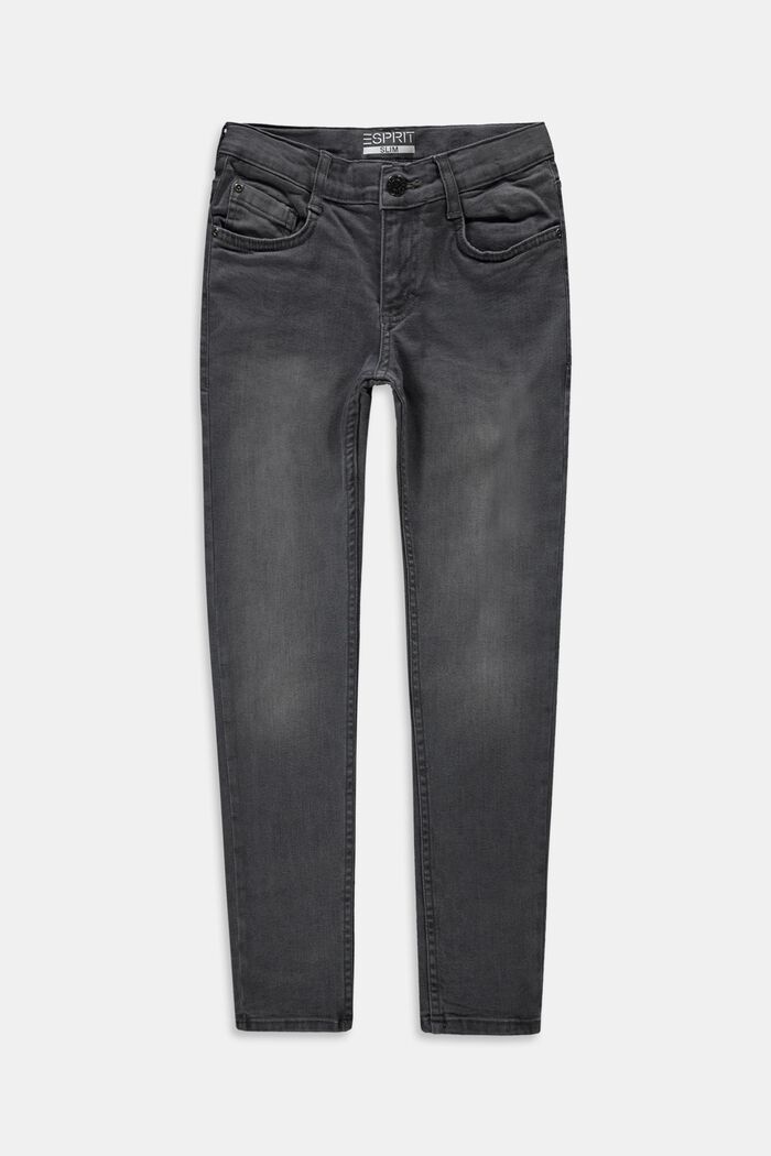 Jeans med justerbar livvidde, GREY DARK WASHED, detail image number 0