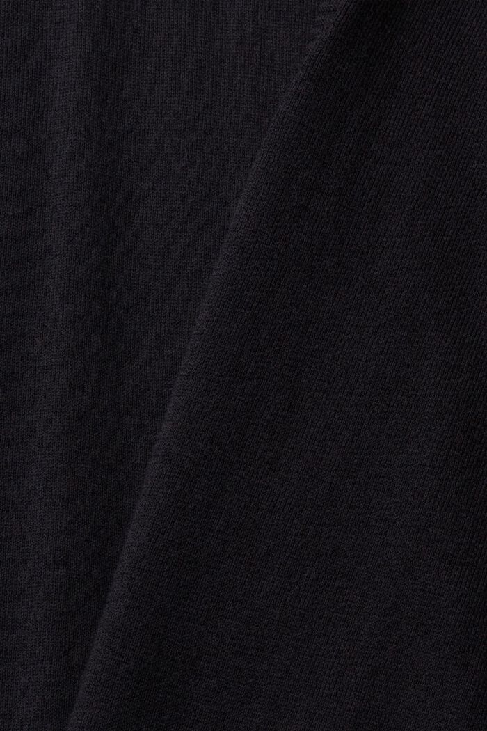 Stikket cardigan, BLACK, detail image number 1