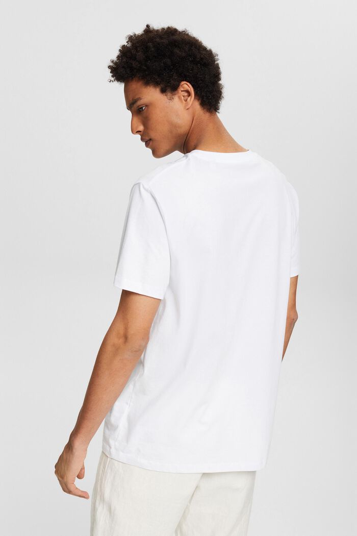 T-shirt i jersey med print, 100% bomuld, WHITE, detail image number 4