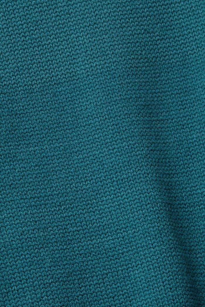 Strikket pullover med rullekrave, TEAL GREEN, detail image number 1
