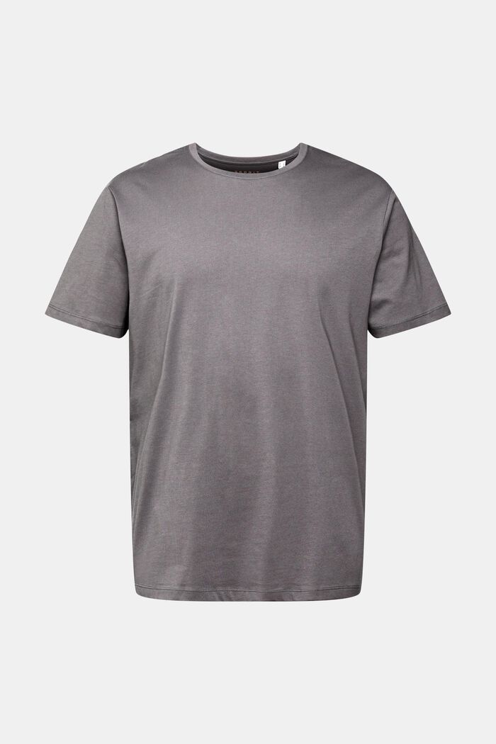Jersey-T-shirt, 100% bomuld, DARK GREY, detail image number 6