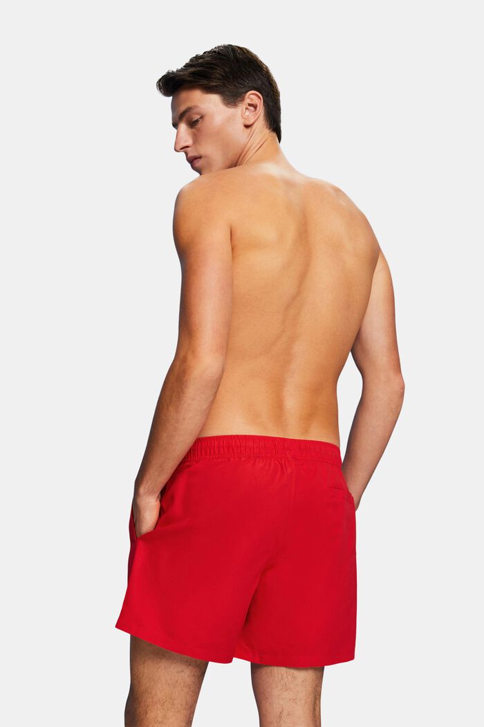 Beach shorts med elastisk linning, ORANGE RED, detail image number 3