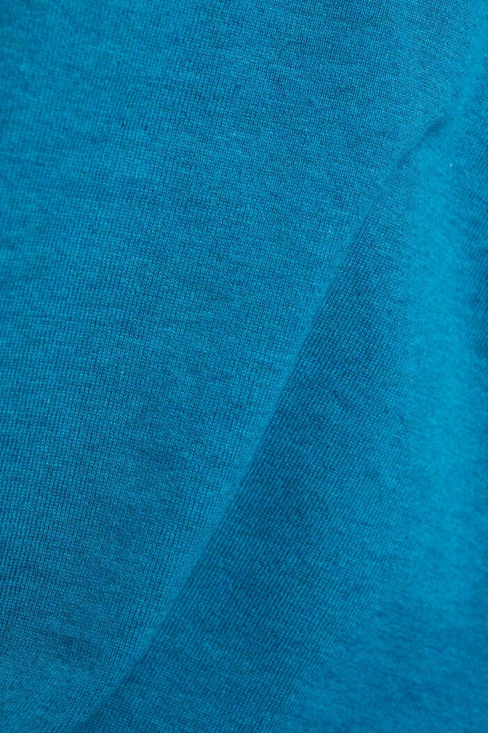 Pullover med brystlomme, TEAL BLUE, detail image number 1