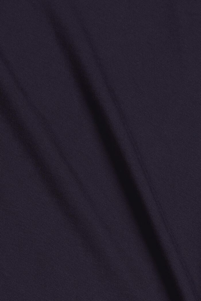 Pyjamastop med blonder, af LENZING™ ECOVERO™, NAVY, detail image number 4