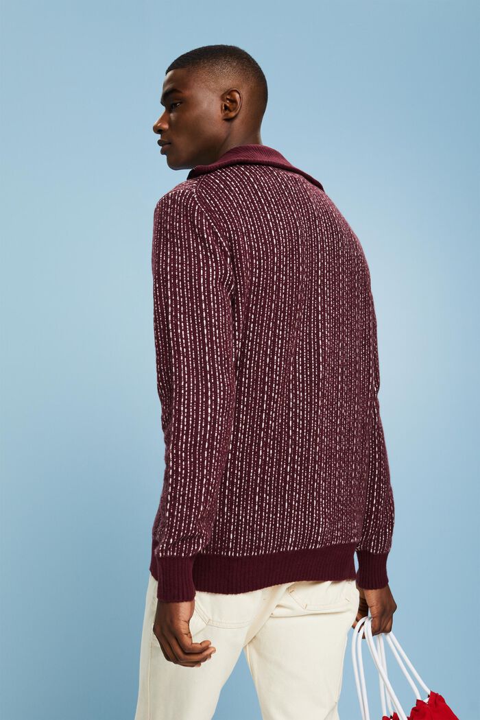 Langærmet troyer-sweater, BORDEAUX RED, detail image number 2
