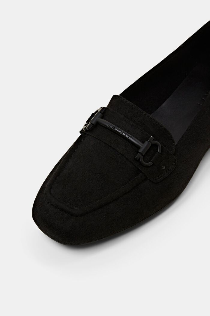 Loafers i imiteret ruskind, BLACK, detail image number 3