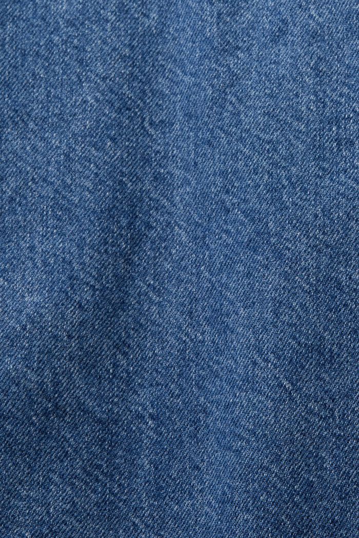 Mini-skjortekjole i denim, BLUE MEDIUM WASHED, detail image number 4