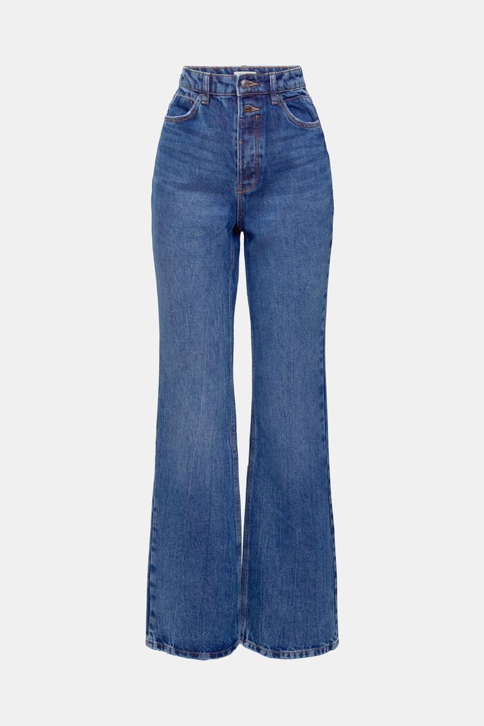 Jeans med høj talje og retro-svaj