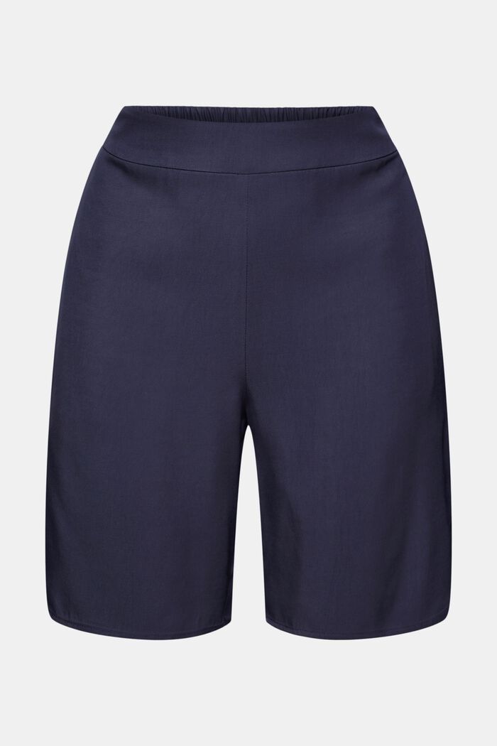 Shorts med elastisk linning, LENZING™ ECOVERO™, ANTHRACITE, detail image number 7