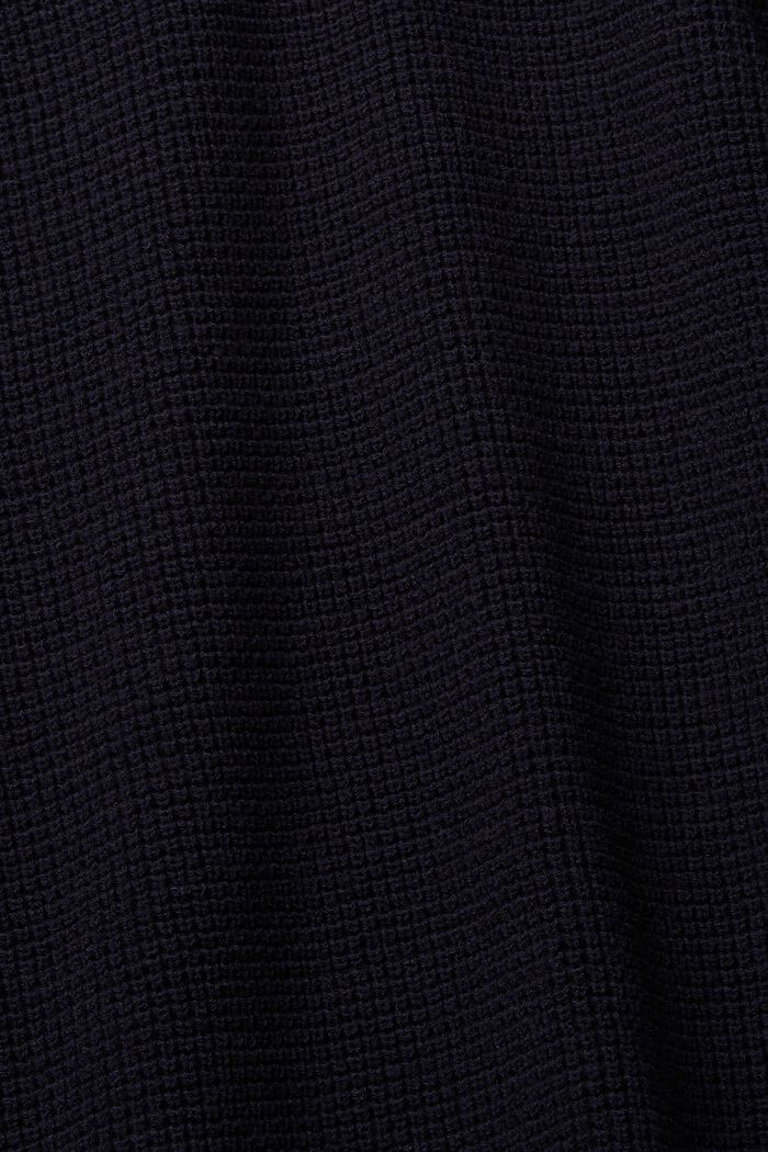 Pullover i løs strik med V-hals, NAVY, detail image number 5