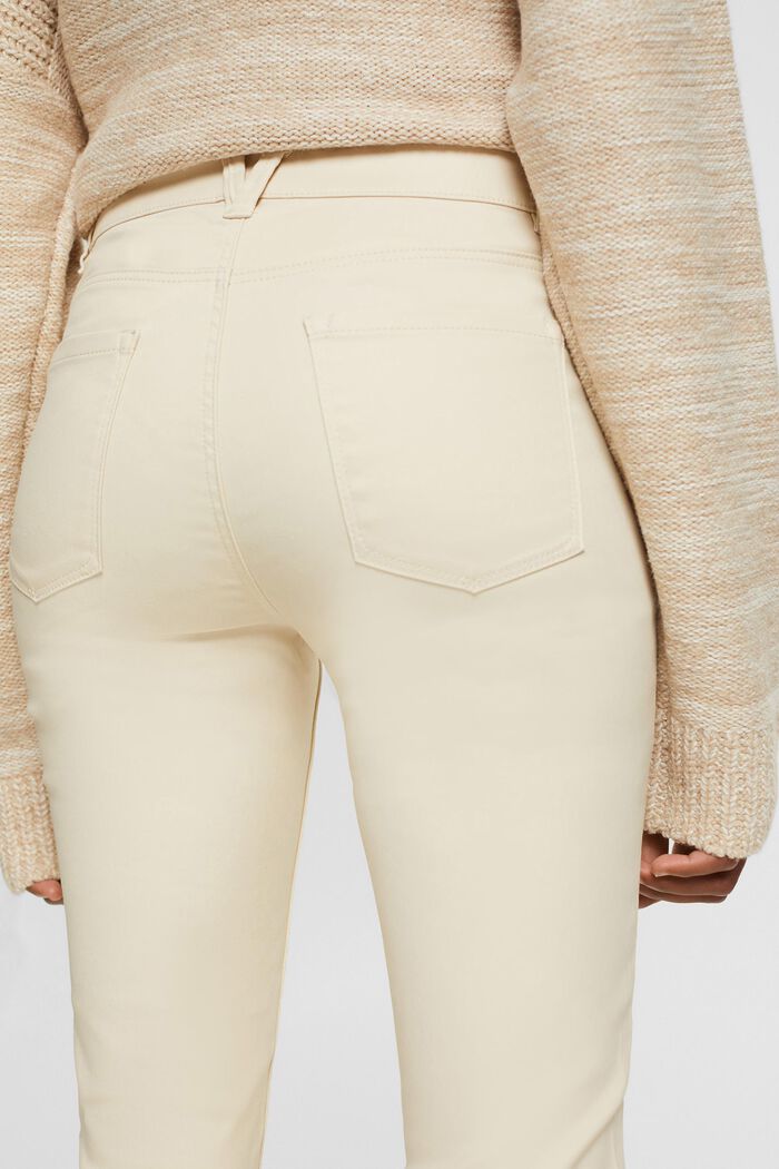 Slim fit bukser i imiteret læder med høj talje, ICE, detail image number 4