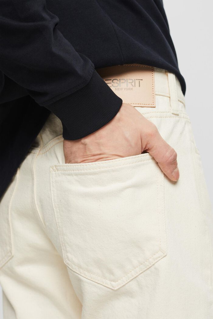 Lige jeans med mellemhøj talje, OFF WHITE, detail image number 3