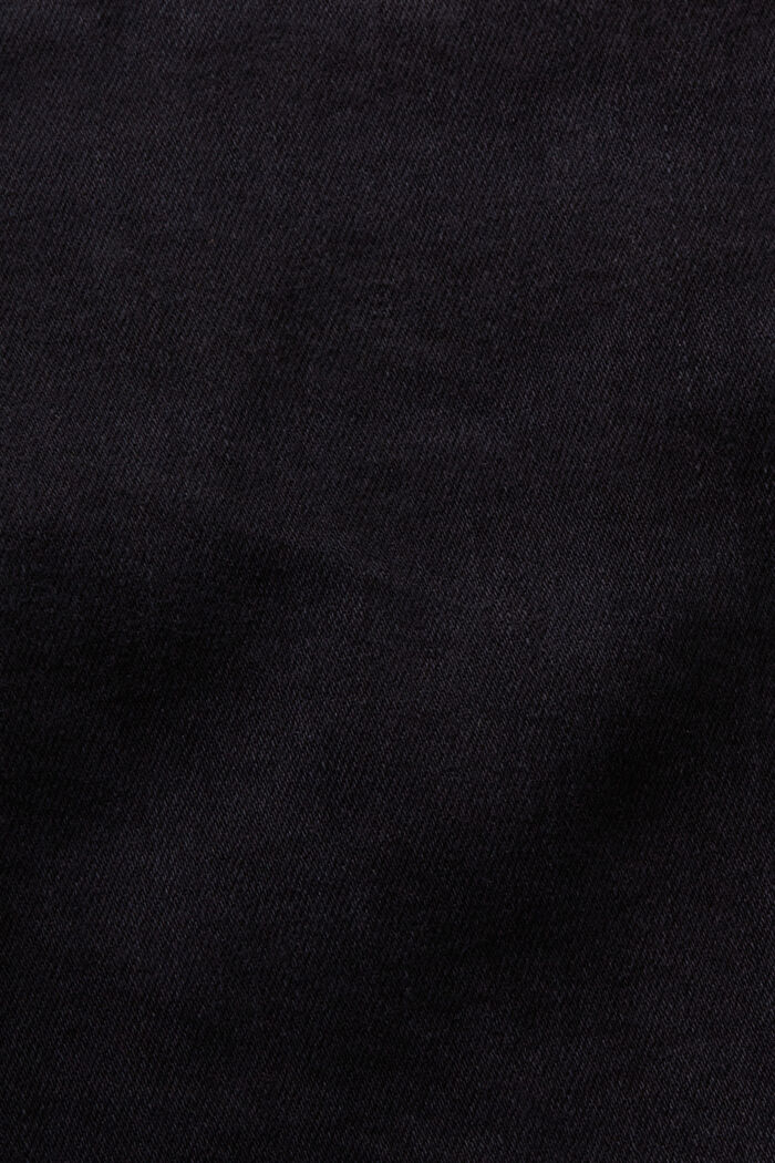 Skinny jeans med høj talje, BLACK DARK WASHED, detail image number 6