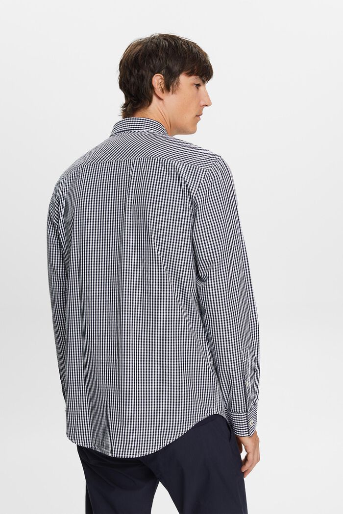 Button down-skjorte med vichytern, 100 % bomuld, NAVY, detail image number 3