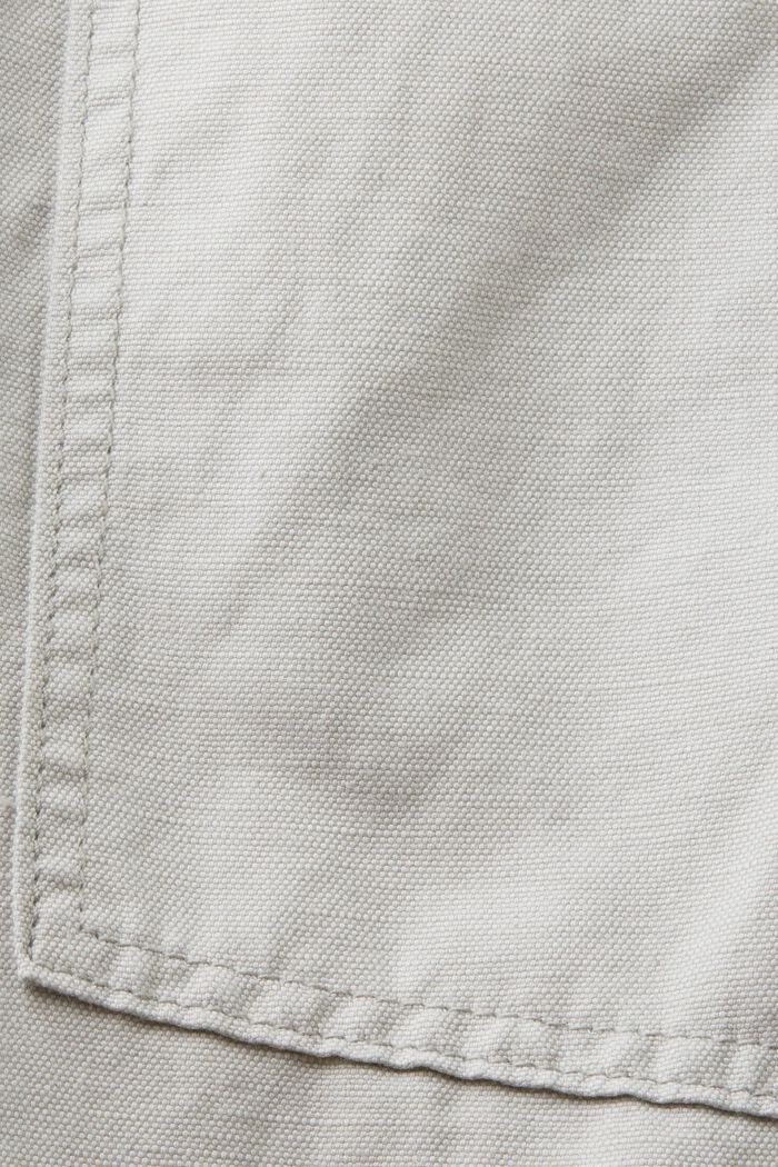 Bermuda-shorts, bomuld/hør-blanding, LIGHT GREY, detail image number 6